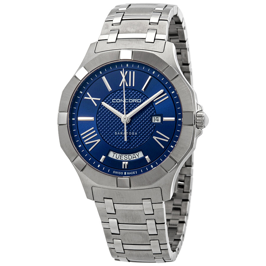 Concord Saratoga Blue Dial Men's Watch 0320349 Watches, Saratoga