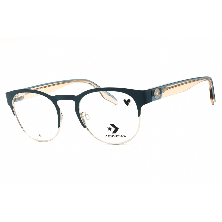 Converse Men's Silver Tone Round Eyeglass Frames Cv3026