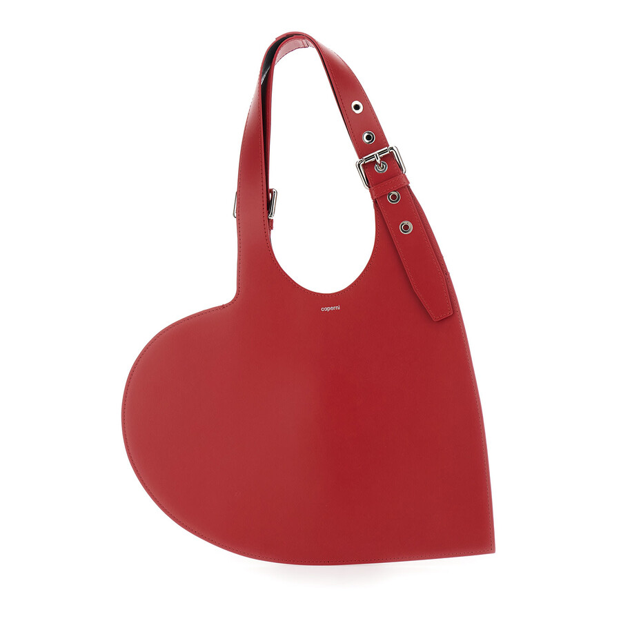 Coperni Mini Heart Tote Bag In Red