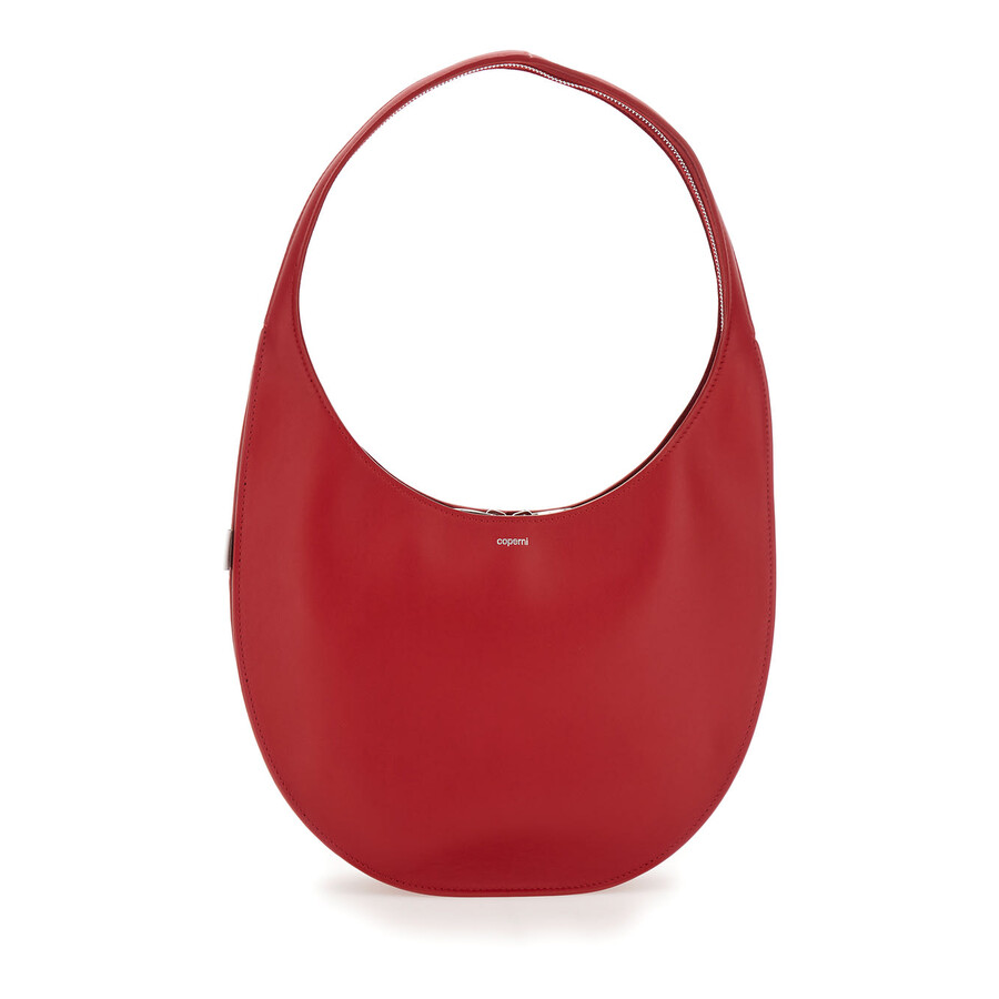 Coperni Logo Detailed Medium Soft Tote Bag In Red