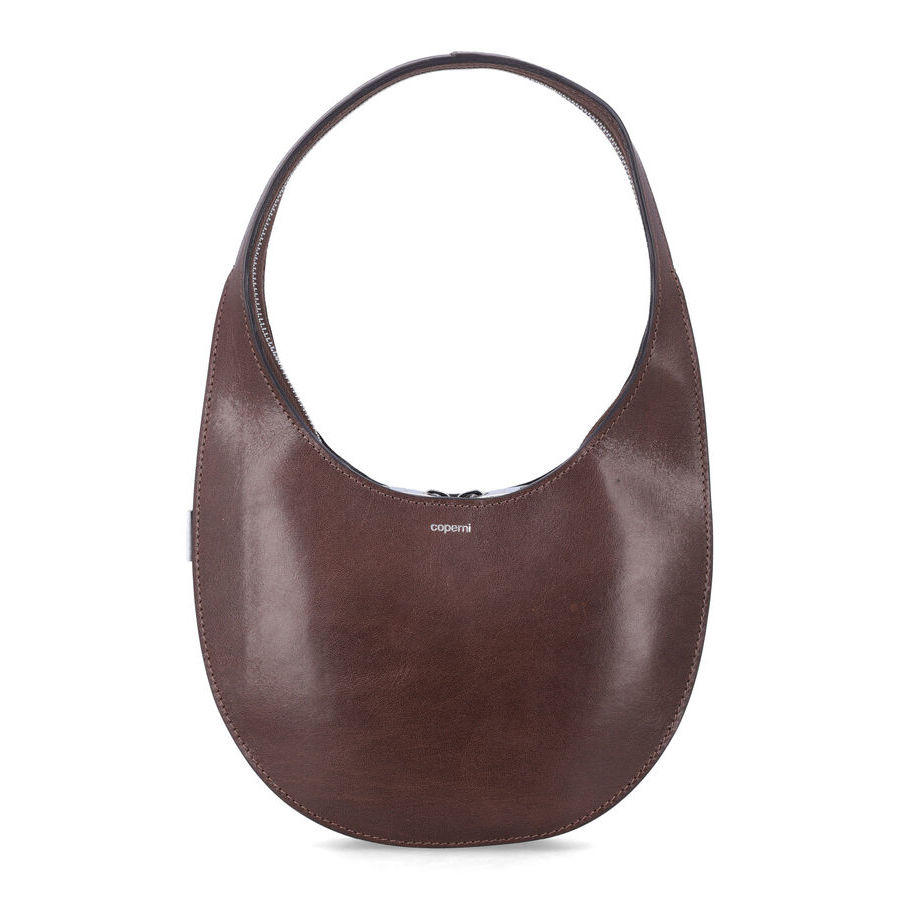 Coperni Small Swipe Leather Bag Brown Cow Lining Shoulder