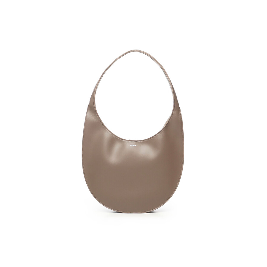 Coperni Medium Soft Swipe Shoulder Bag With Rounded Silhouette In Brown