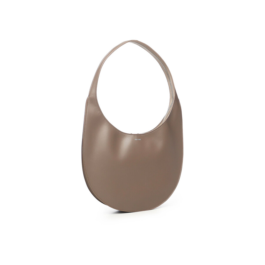 Coperni Medium Soft Swipe Shoulder Bag With Rounded Silhouette In Brown