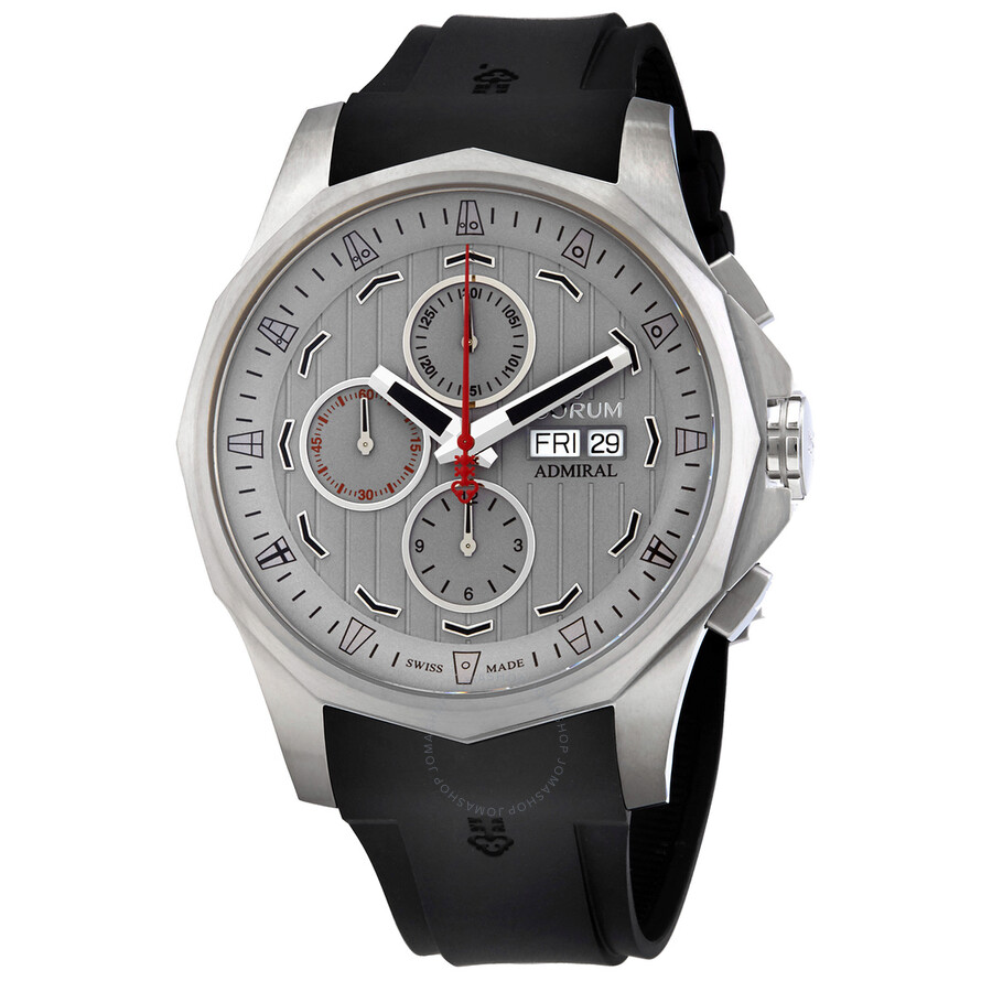 Corum Admirals Cup Legend Chronograph Automatic Grey Dial Men's Watch ...