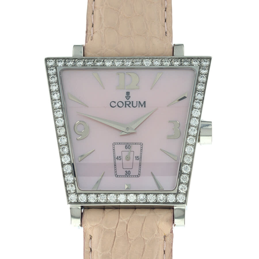 Corum Trapeze Quartz Diamond Pink Dial Ladies Watch Z106/93745