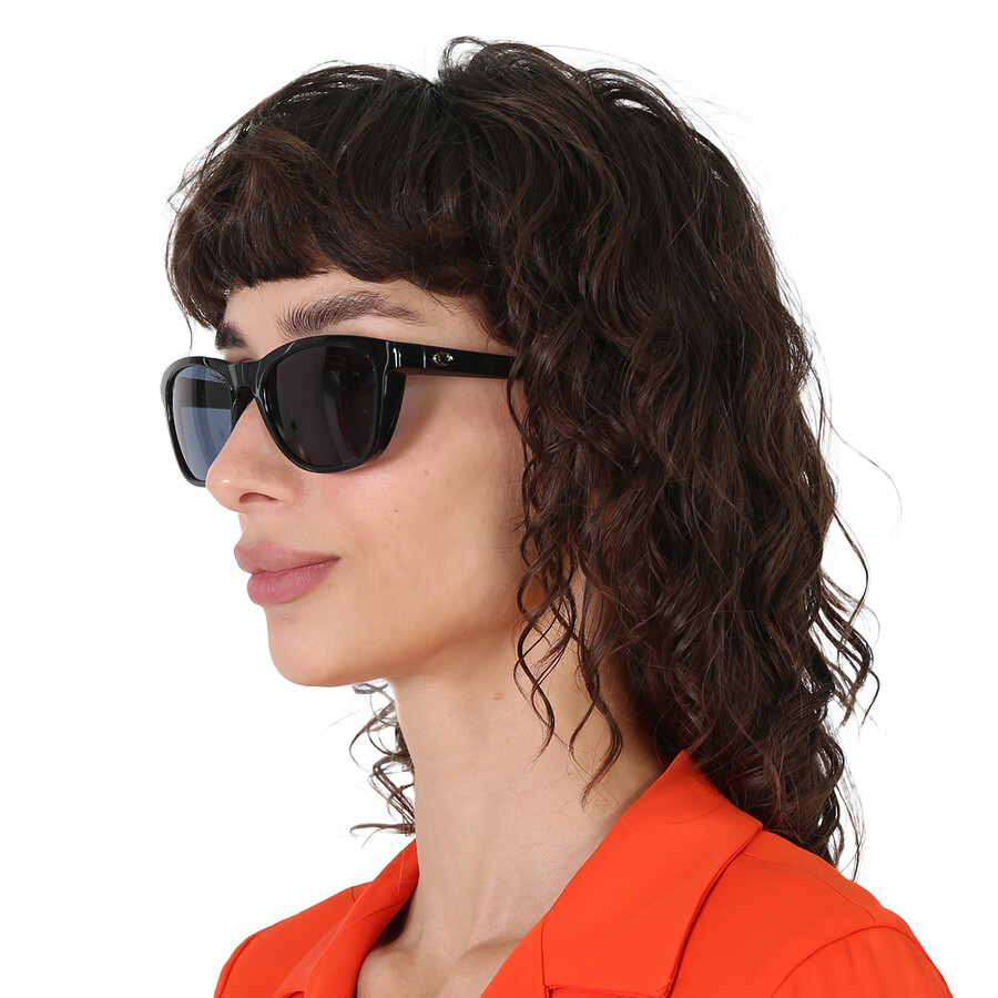 Costa Del Mar Aleta Grey Polarized Polycarbonate Cat Eye Ladies Sunglasses 6s9108 910806 54 In Black