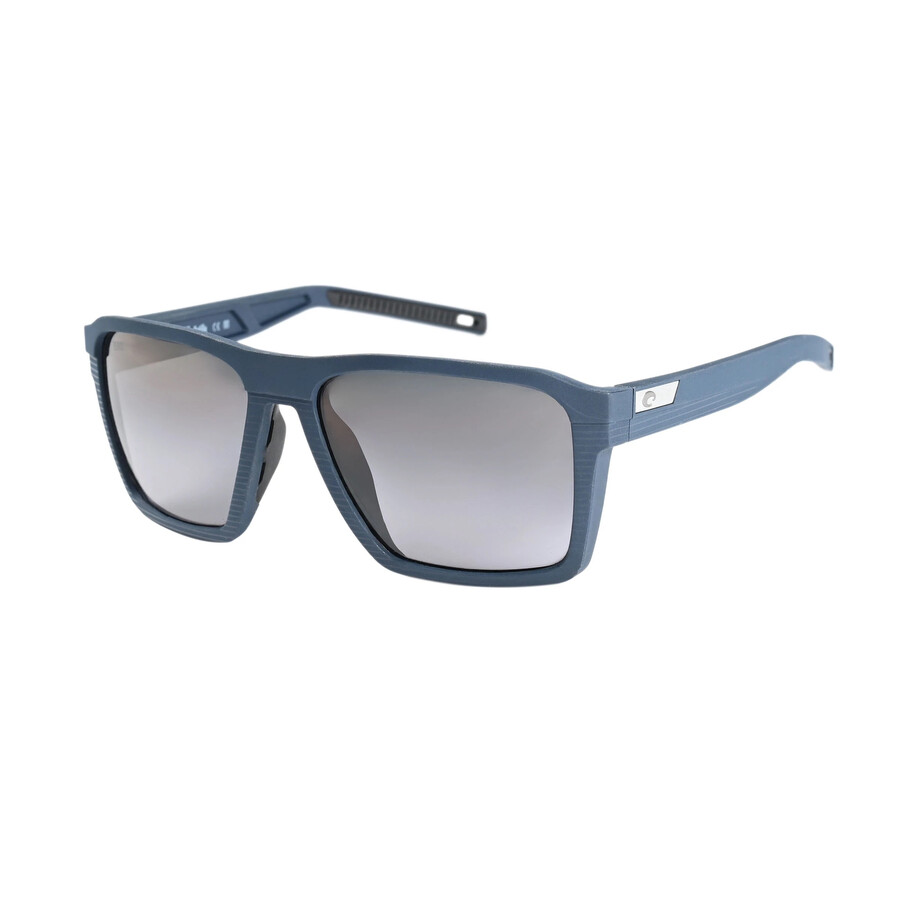 Costa Del Mar Antille Grey Gradient Polarized Glass Square Men's Sunglasses 6s9083 908304 58