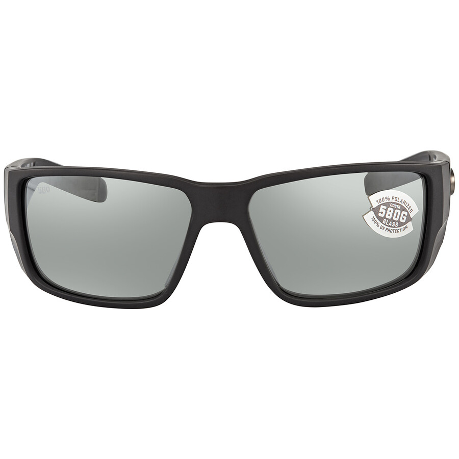 Shop Costa Del Mar Blackfin Pro Grey Silver Mirror Polarized Glass Men's Sunglasses 6s9078 907804 60 In Matte Black