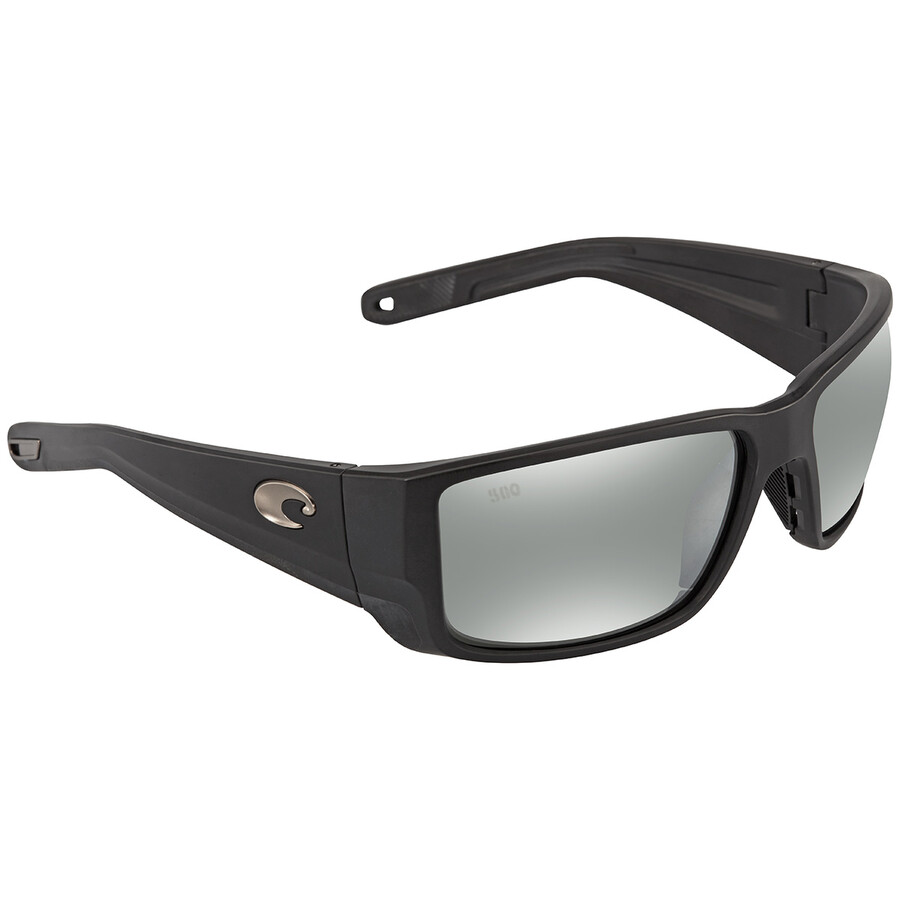 Shop Costa Del Mar Blackfin Pro Grey Silver Mirror Polarized Glass Men's Sunglasses 6s9078 907804 60 In Matte Black