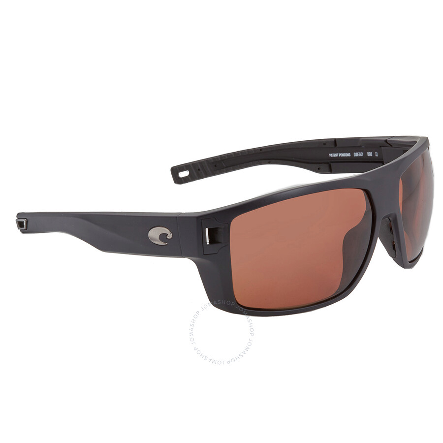 Costa Del Mar Diego Polarized Copper 580P Rectangular Men's Sunglasses