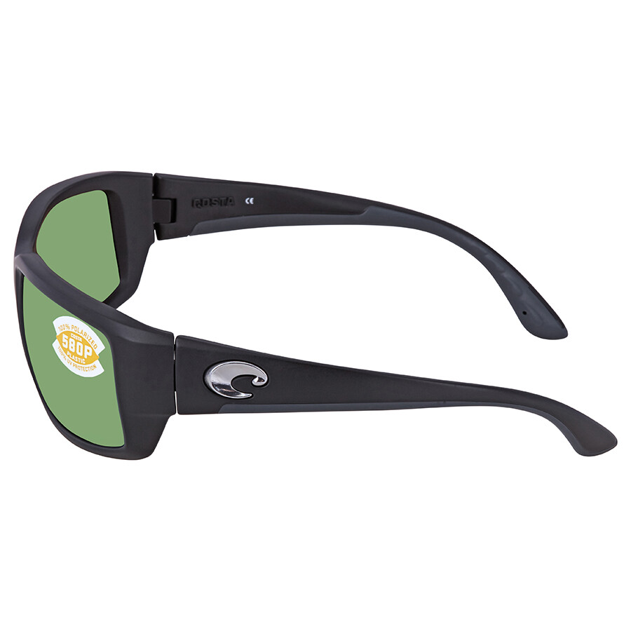 Costa Del Mar Fantail Green Mirror Polarized Plastic Rectangular