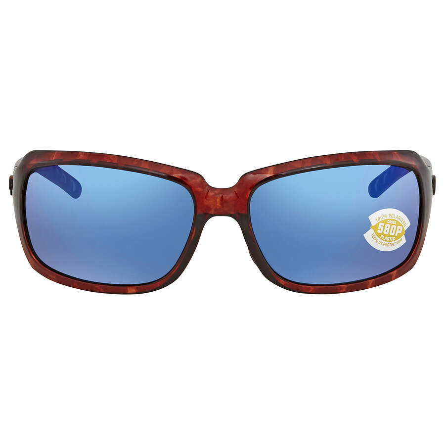 Costa Del Mar Isabela Blue Mirror 580P Wrap Sunglasses IB 10 OBMP