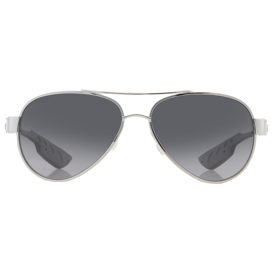 Costa Del Mar Loreto Grey Gradient Polarized Glass Pilot Ladies Sunglasses 6s4006 400634 56 In Grey