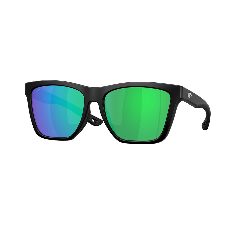 Costa Del Mar Panga Ii Green Mirror Polarized Polycarbonate Square Ladies Sunglasses 6s9122 912210 5 In Green