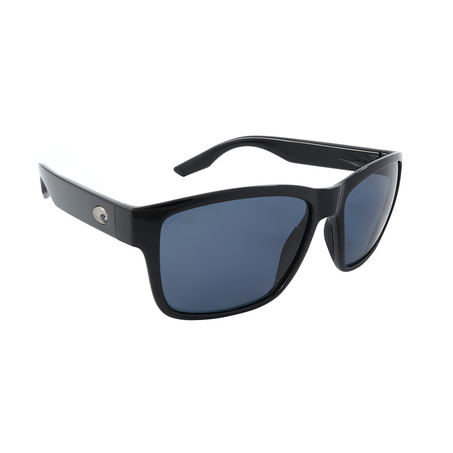 Costa Del Mar Paunch Grey Polarized Polycarbonate Men's Sunglasses 6s9049 904903 57 In Black / Grey