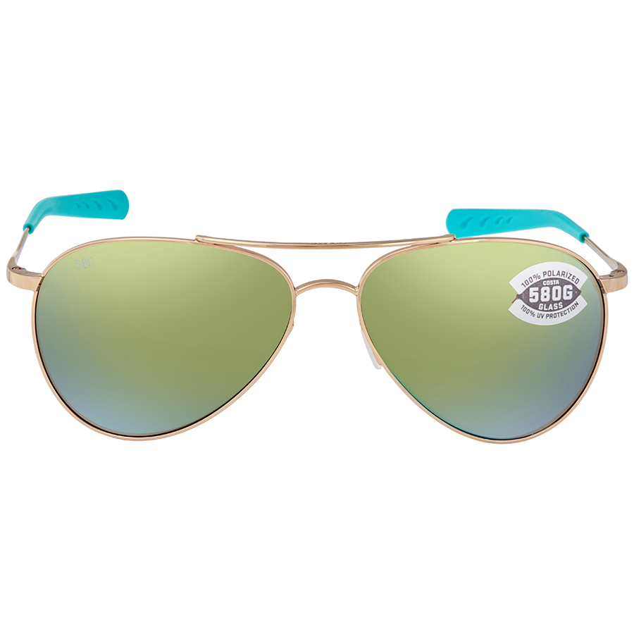 Costa Pipers / Green mirrored polarized glass Costa Piper L (58-14) with Green Mirror lenses and Shiny  main image 4