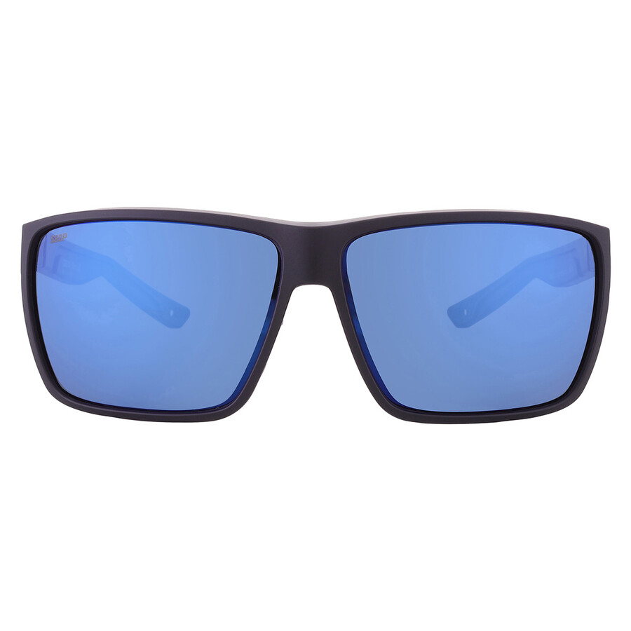 Costa Del Mar Rincon Ii Blue Mirror Polarized Polycarbonate Square Men's Sunglasses 6s9121 912103 64 In Black