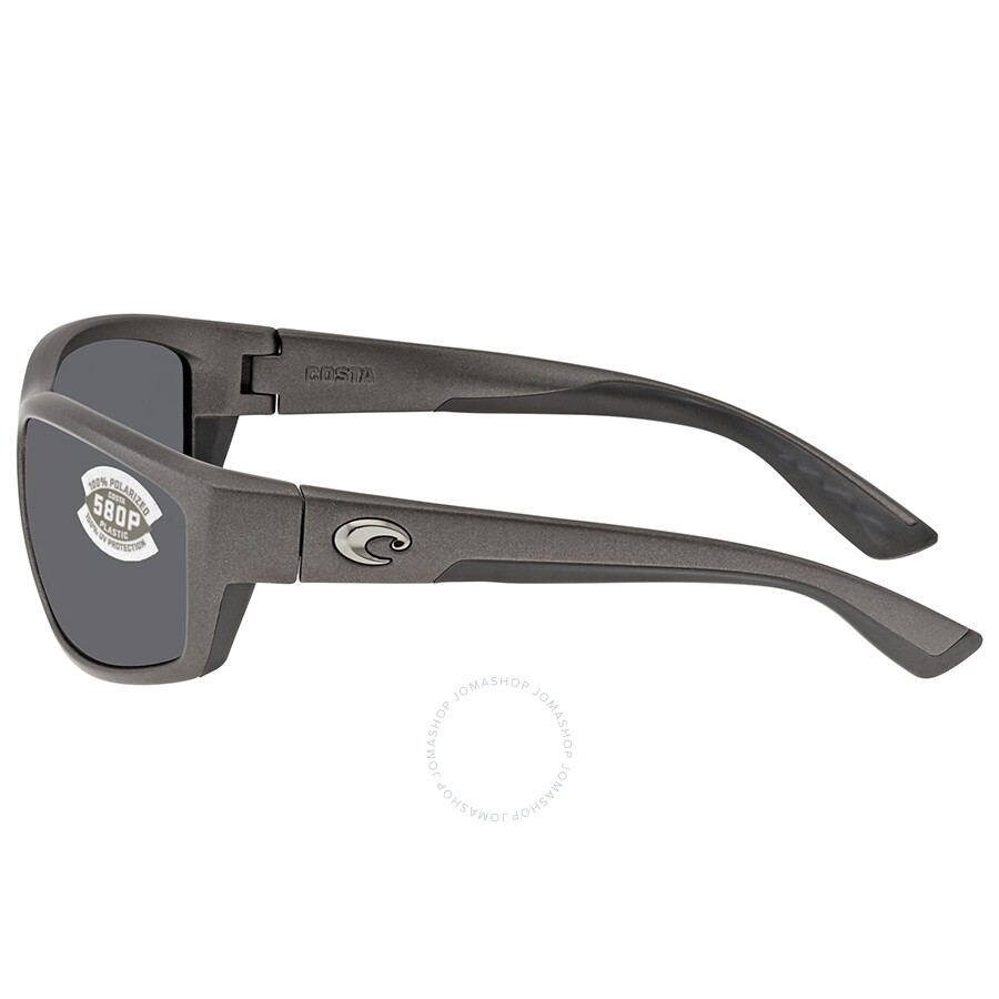 Costa Del Mar Saltbreak Gray 580P Wrap Men's Sunglasses BK 188 OGP