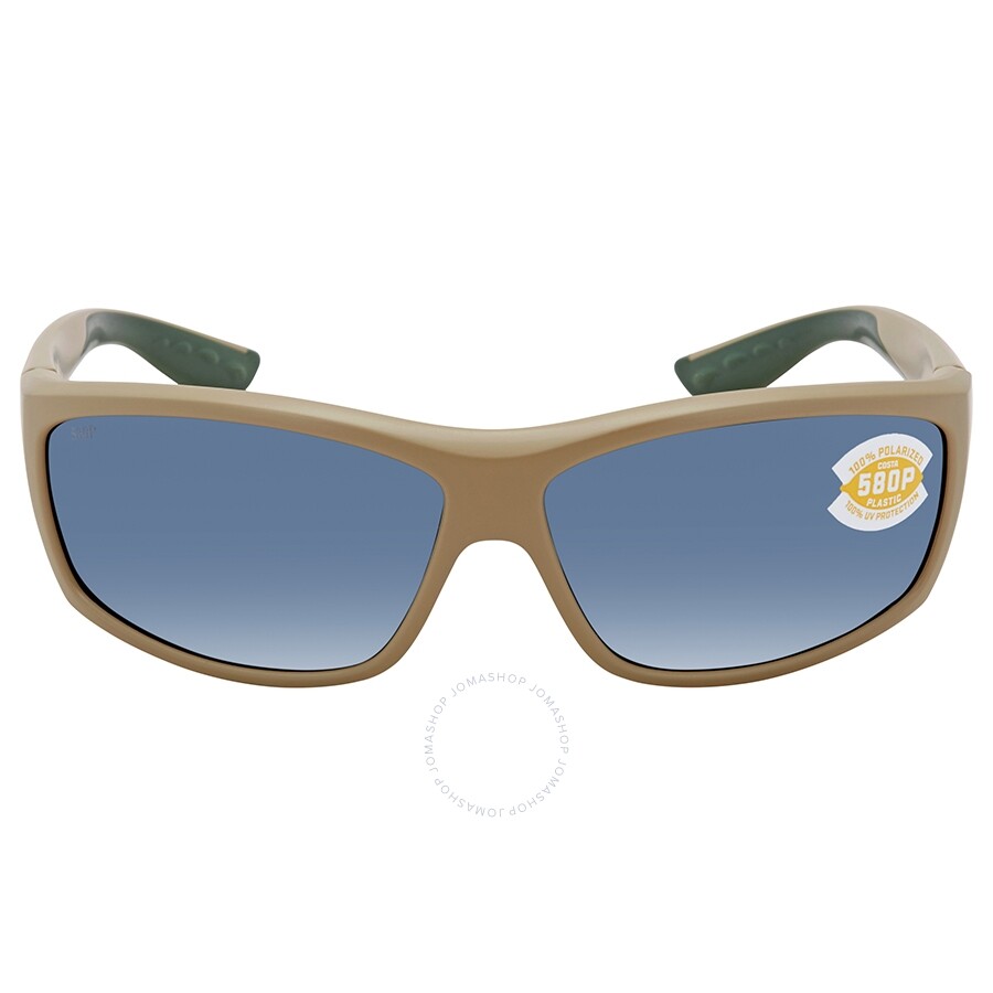 Costa Del Mar Saltbreak Gray Polarized Plastic Rectangular Sunglasses