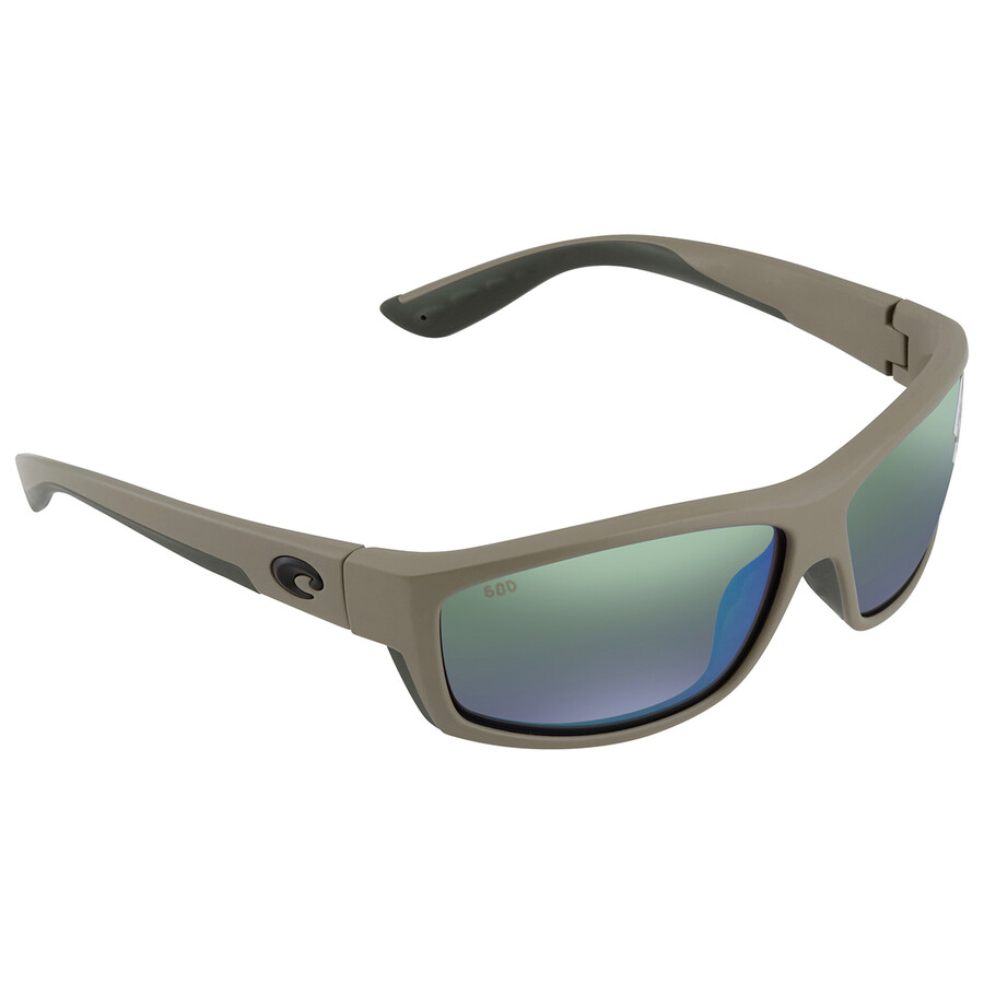 Costa Del Mar Saltbreak Polarized Green Mirror 580G Rectangular Men's