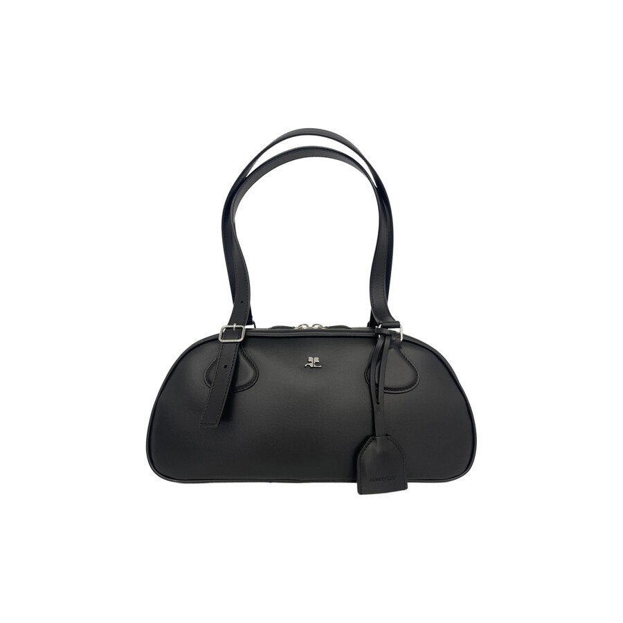 Courrèges Courreges Friday Medium Leather Bag In Black