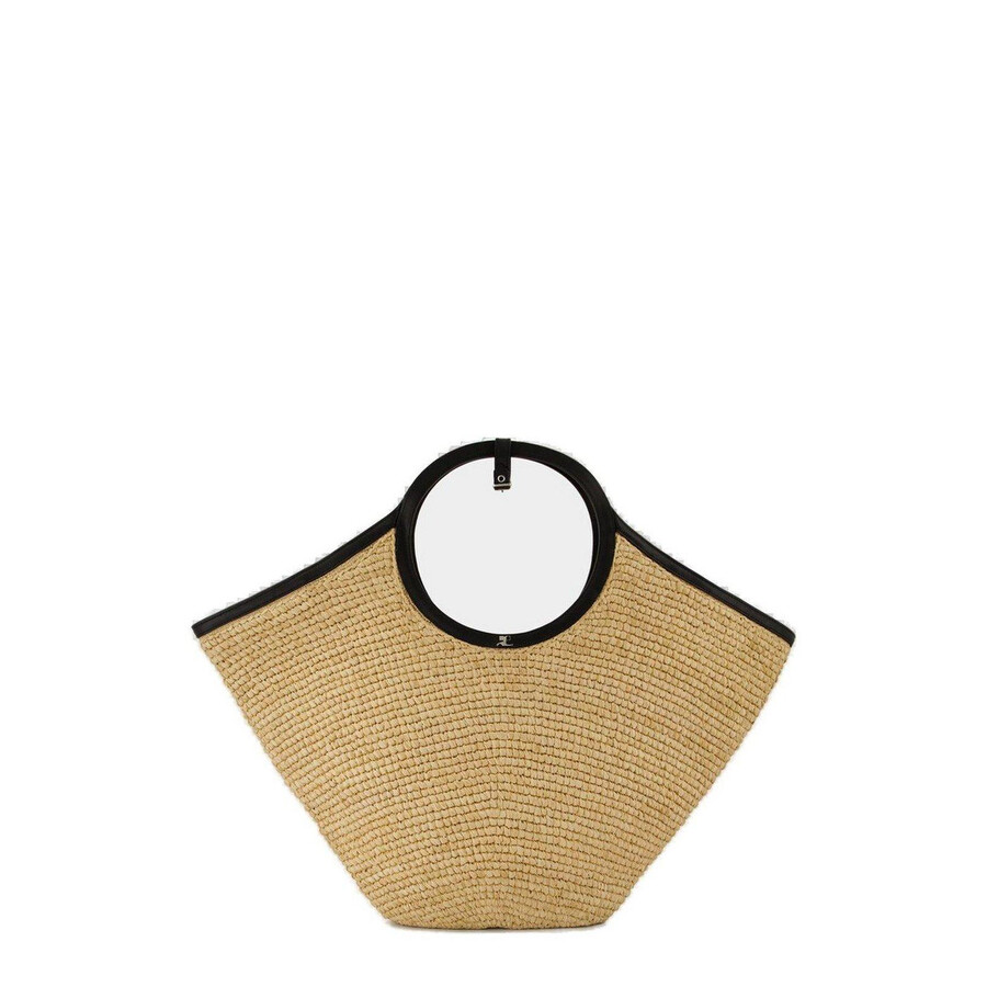 Courrèges Courrges Maxy Holy Ac Logo Plaque Tote Bag In Neutral