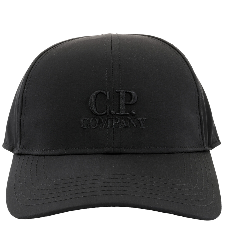 C.p. Company Cp Company Company Goggle Curved Peak Baseball Cap In Black