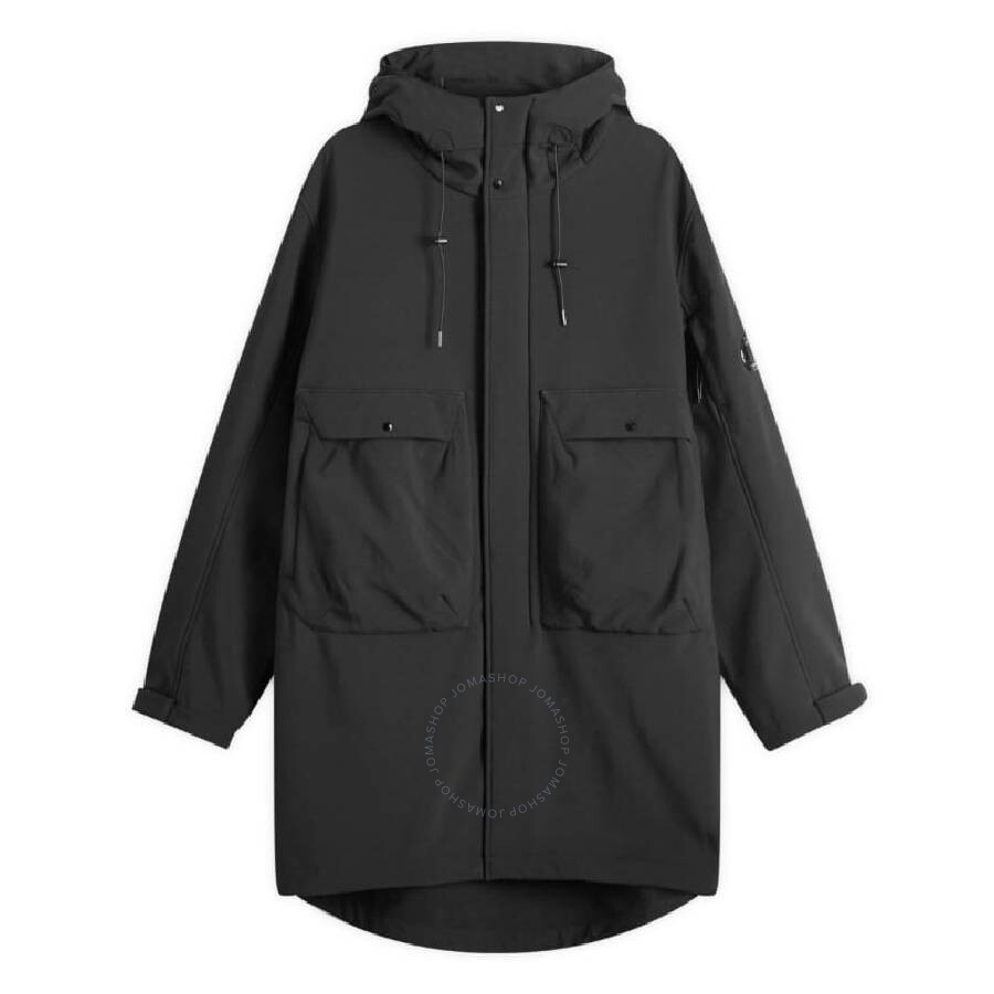C.p. Company Cp Company Men's Black Shell-r Hooded Parka Jacket In Black