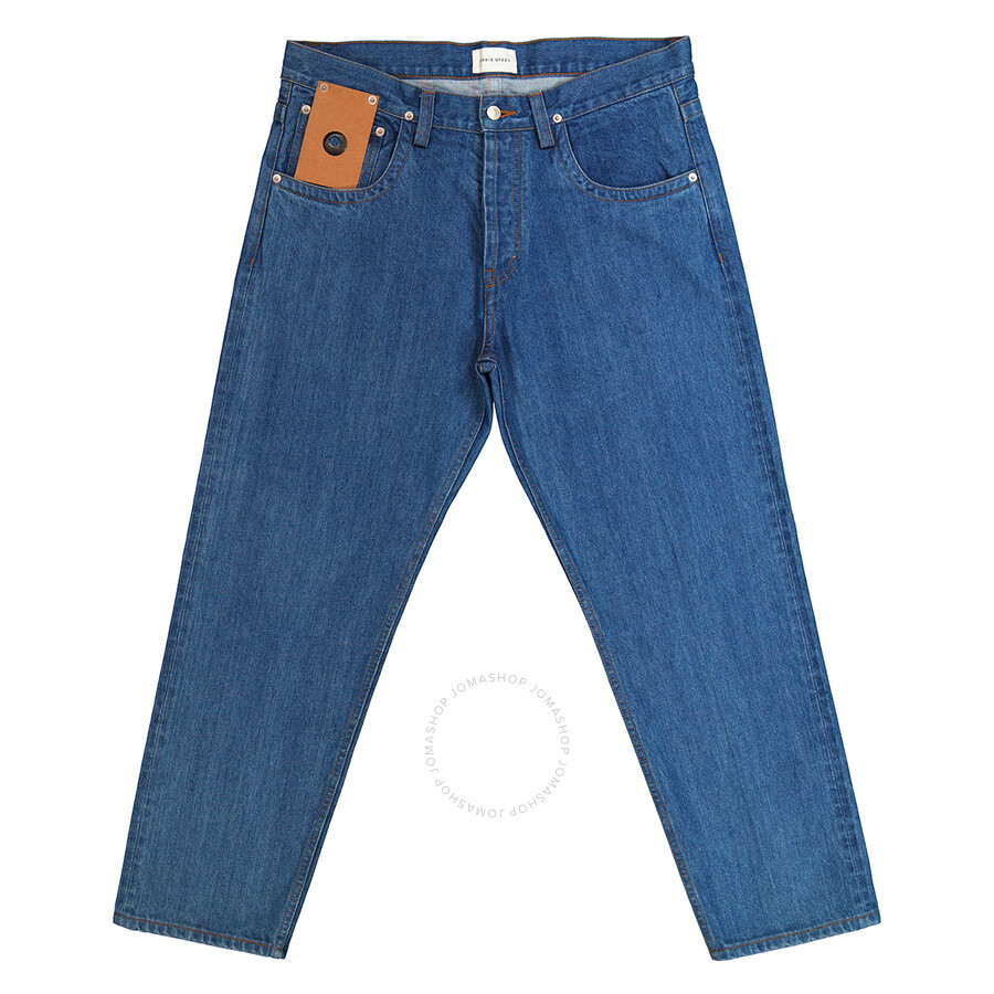 Craig Green Logo-patch Straight-leg Jeans In Purple