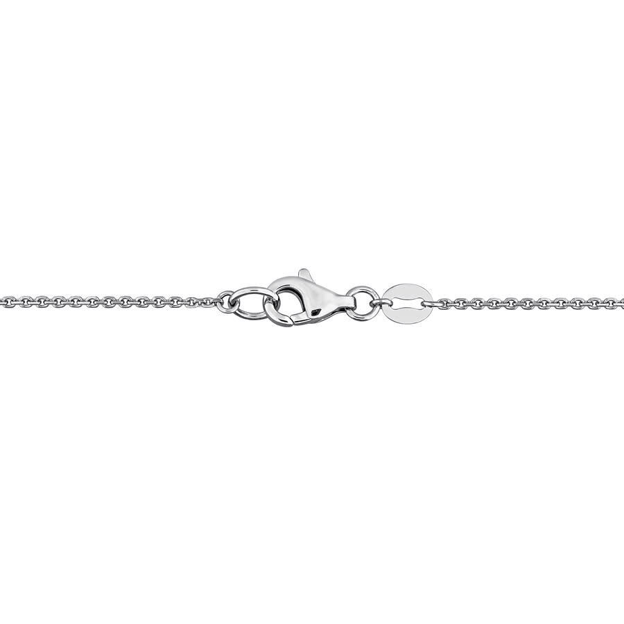 Created Forever 1 1/10ct Tw Lab Grown Diamond Necklace In14k White Gold In Metallic