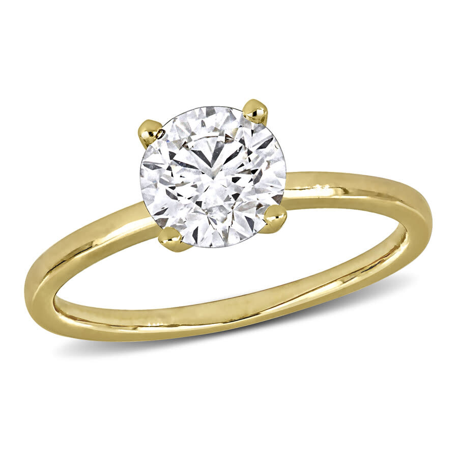 Created Forever 1 1/2ct Tw Lab Grown Diamond Solitaire Engagement Ring In 14k Yellow Gold In Yellow