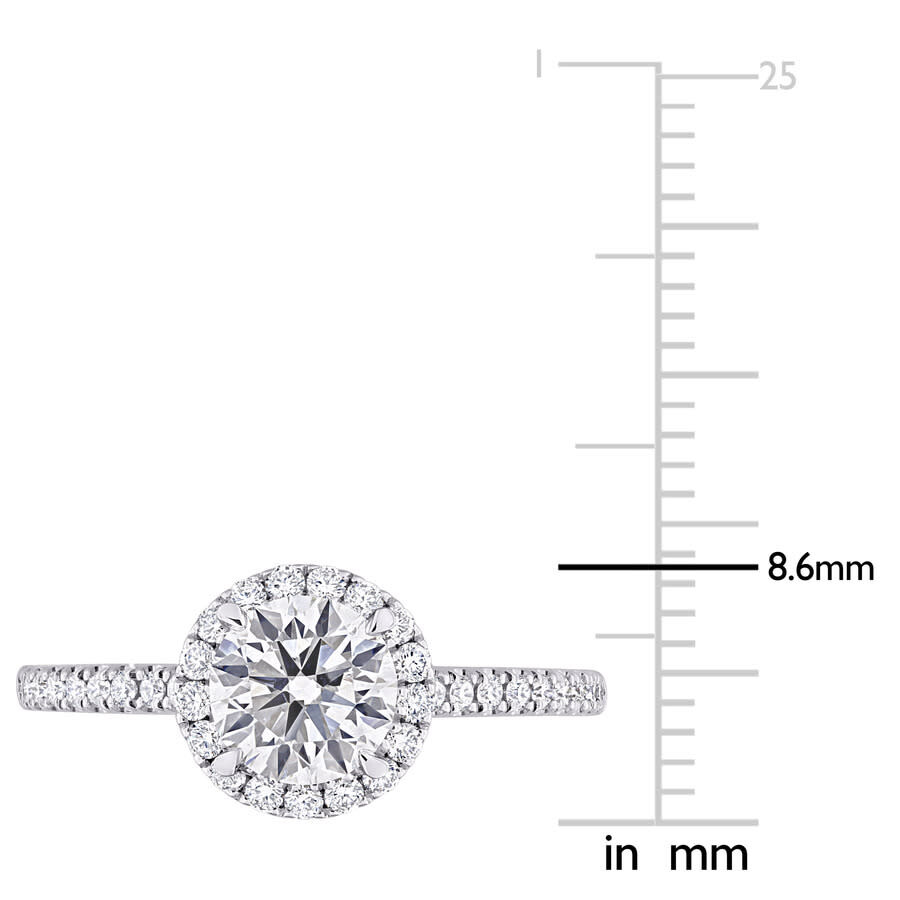 Created Forever 1 1/3ct Tdw Lab-created Diamond Ring In 14k White Gold In White