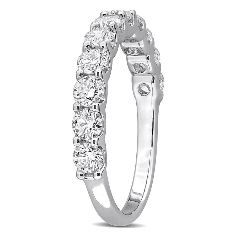 Created Forever 1 1/5ct Tw Diamond Anniversary Band In Sterling Silver In White