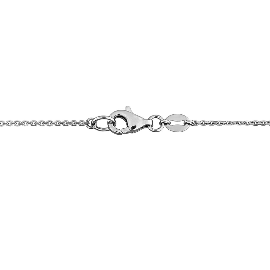 Created Forever 1 1/8ct Tw Lab Grown Diamond Necklace In 14k White Gold In Metallic