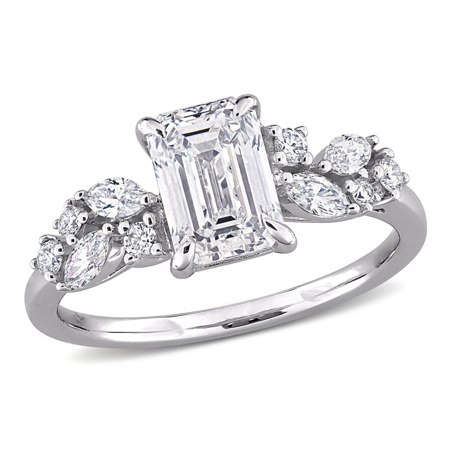 Created Forever 1 4/5ct Tw Multi-shaped Lab-grown Diamond Ring In 14k White Gold In White