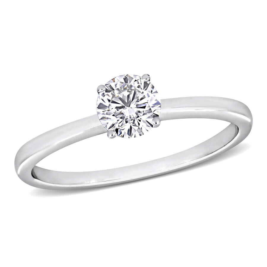 Created Forever 1/2ct Tdw Lab-created Diamond Solitaire Engagement Ring In 14k White Gold In White