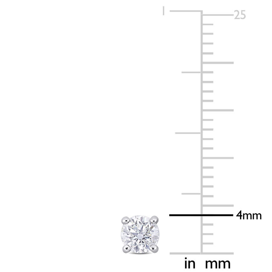 Created Forever 1/2ct Tdw Lab-created Diamond Solitaire Stud Earrings In 14k White Gold In White