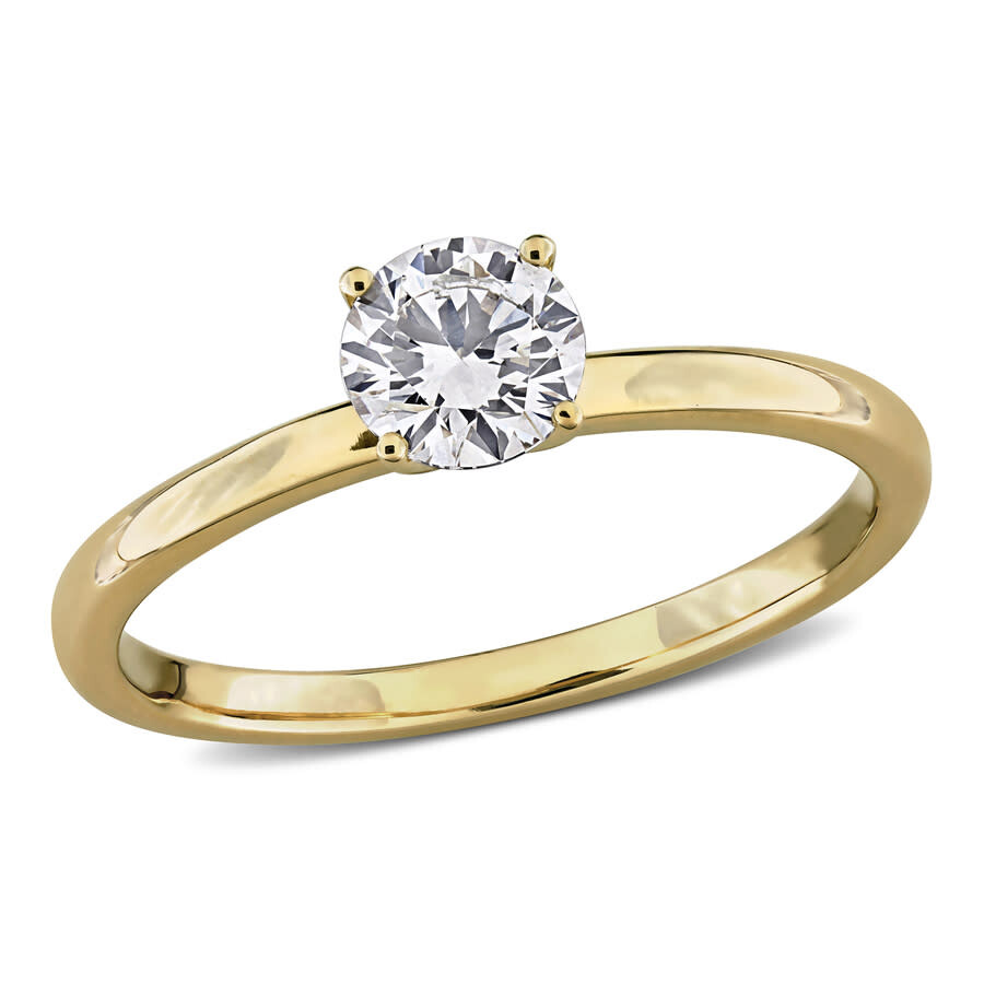 Created Forever 1/2ct Tw Lab-grown Diamond Solitaire Engagement Ring In 14k Yellow Gold In Yellow