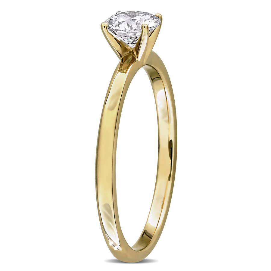 Created Forever 1/2ct Tw Lab-grown Diamond Solitaire Engagement Ring In 14k Yellow Gold In Yellow