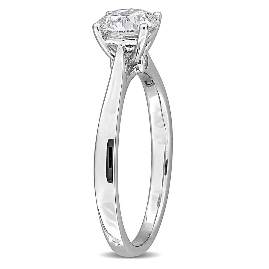 Created Forever 1ct Tgw Lab Grown Diamond Engagement Ring In Sterling Silver In Metallic