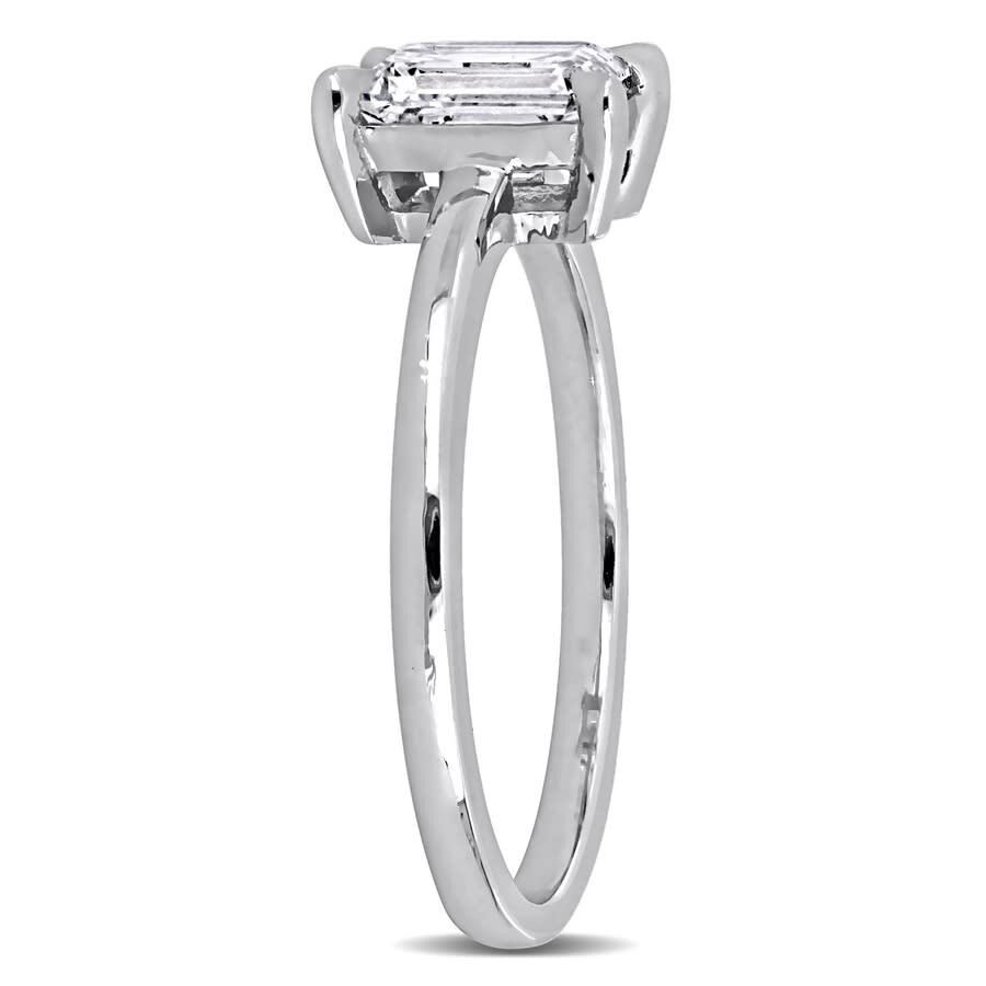 Created Forever 1ct Tw Emerald-cut Lab Grown Diamond Solitaire Engagement Ring In 14k White Gold In White