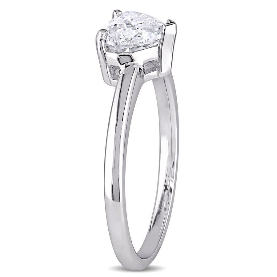 Created Forever 1ct Tw Lab Grown Diamond Heart Engagement Ring In 14k White Gold In White