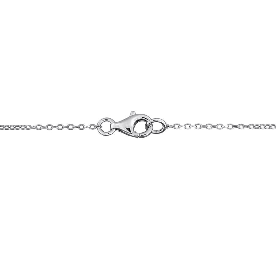 Created Forever 1ct Tw Lab Grown Diamond Necklace In Sterling Silver In Metallic