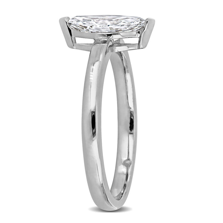 Created Forever 1ct Tw Marquise Lab Grown Diamond Solitaire Engagement Ring In 14k White Gold In White