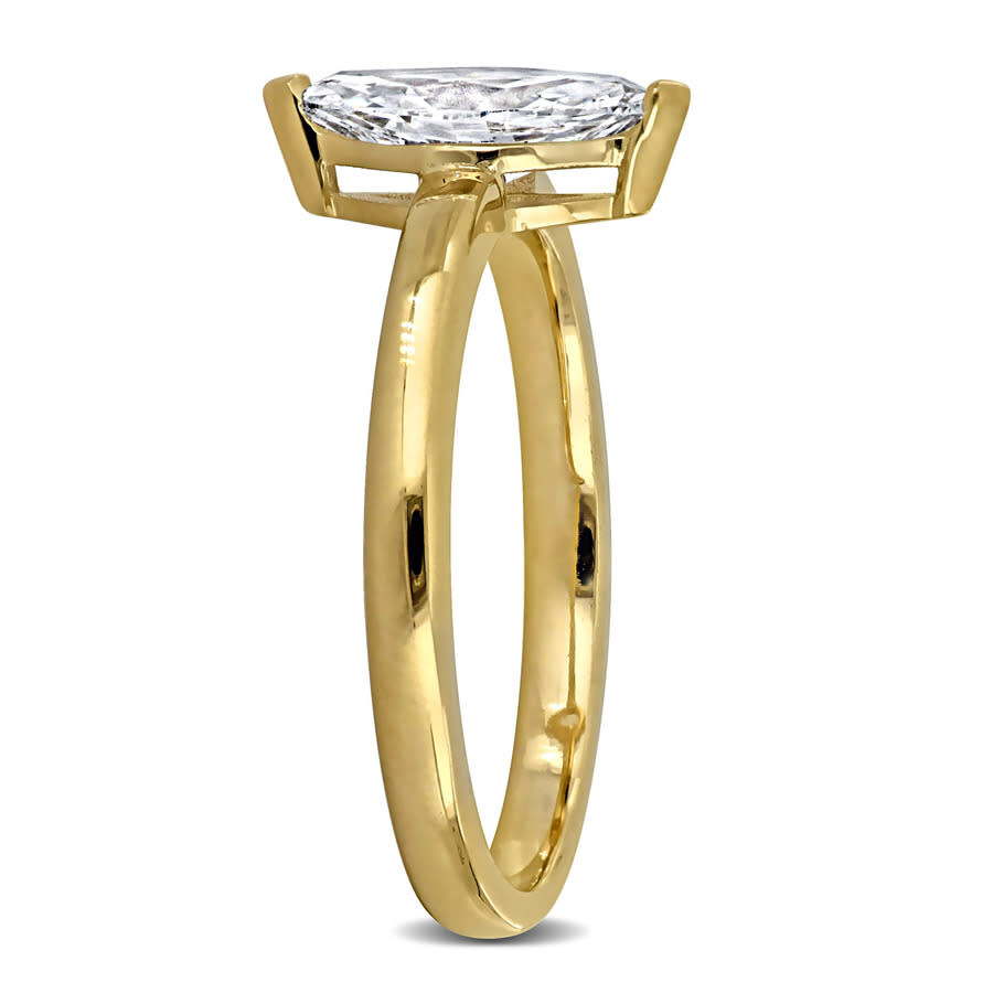 Created Forever 1ct Tw Marquise Lab Grown Diamond Solitaire Engagement Ring In 14k Yellow Gold In Gold