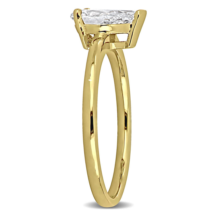 Created Forever 1ct Tw Pear-shaped Lab Grown Diamond Engagement Ring In 14k Yellow Gold In Yellow