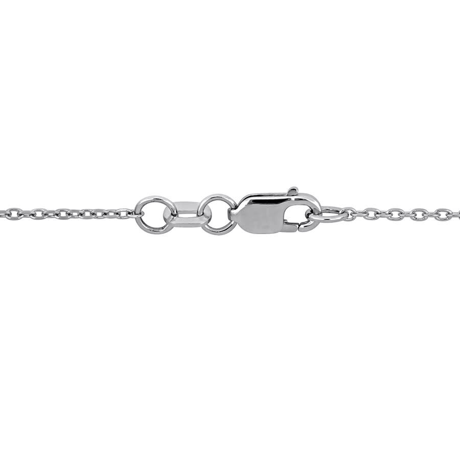 Created Forever 2 1/10ct Tw Multi-shaped Lab Grown Diamond Cluster Pendant With Chain In 14k White G In Metallic