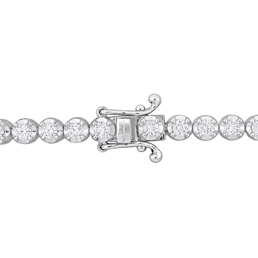 Created Forever 2 1/2 Ct Tdw Lab-created Diamond Tennis Bracelet In 14k White Gold In White