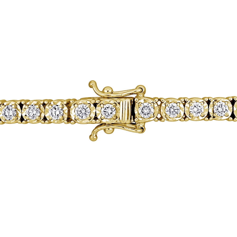 Created Forever 2 1/2 Ct Tw Lab Grown Diamond Tennis Bracelet In 14k Yellow Gold In Gold