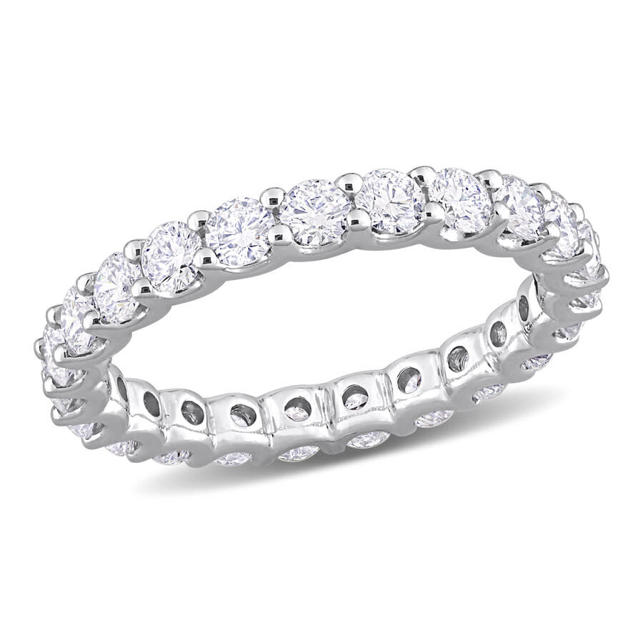 Created Forever 2 1/3ct Tdw Lab-created Diamond Eternity Ring In 14k White Gold Sz 9 In White